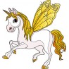 Sticker enfant Licorne réf 2538 (Dimensions de 10 cm à 130cm de hauteur)