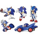 Stickers enfant planche de stickers Sonic ref 15126