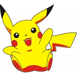 sticker Autocollant enfant Pikachu Pokemon