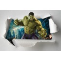 Stickers enfant papier déchiré Hulk Avengers réf 7650