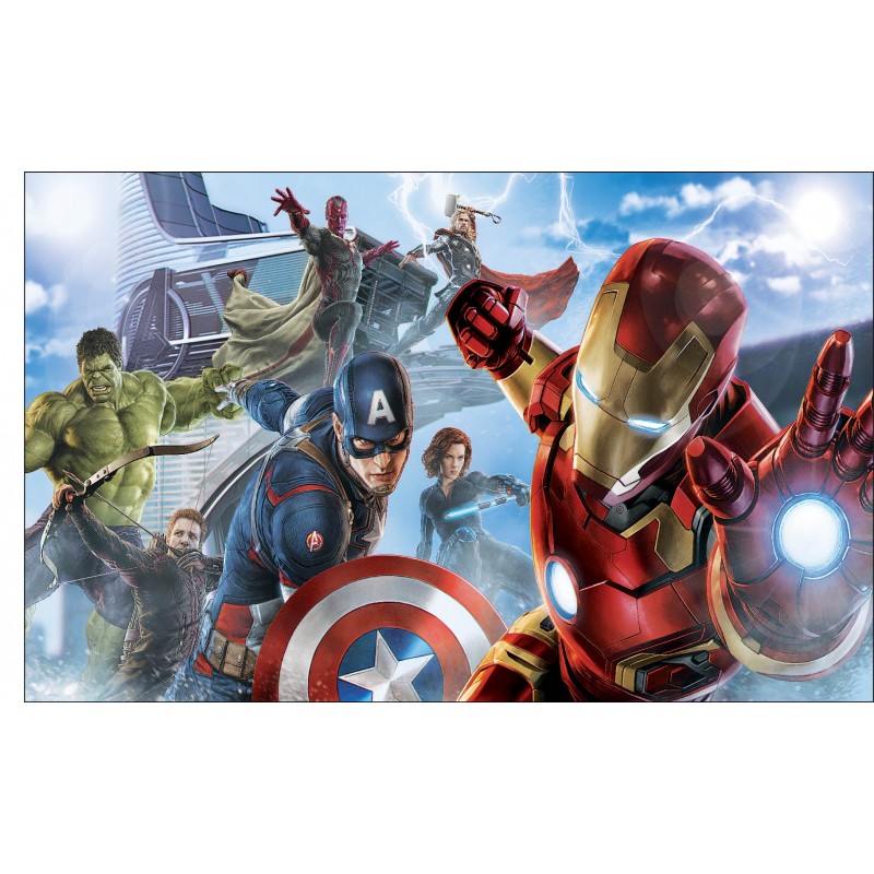 Stickers planche enfant super heros Avengers ref 8870 - Stickers Muraux  Enfant