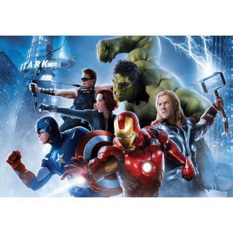 Stickers muraux géant Avengers 15163
