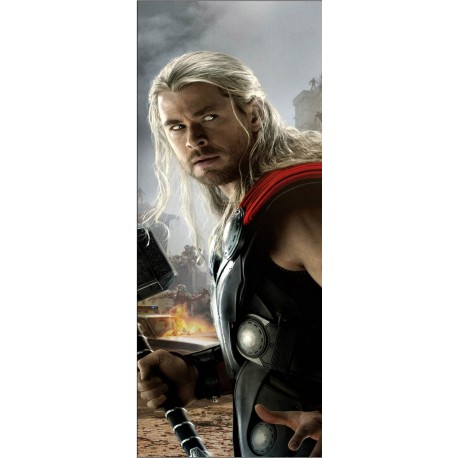 Stickers porte Thor Avengers réf 15174
