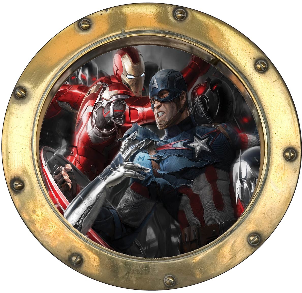 Stickers Bouclier Captain America Avengers 15076