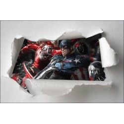 Stickers enfant papier déchiré Avengers réf 7662