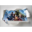 Stickers enfant papier déchiré Avengers réf 7665