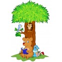 Stickers Arbre Animaux 15206