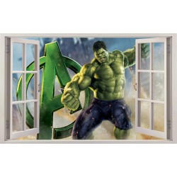Stickers fenêtre Hulk Avengers réf 11123