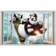 Stickers fenêtre Kun Fu Panda réf 11142