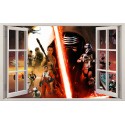 Stickers fenêtre Star Wars réf 11150