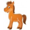 Sticker enfant Poney 24x30cm