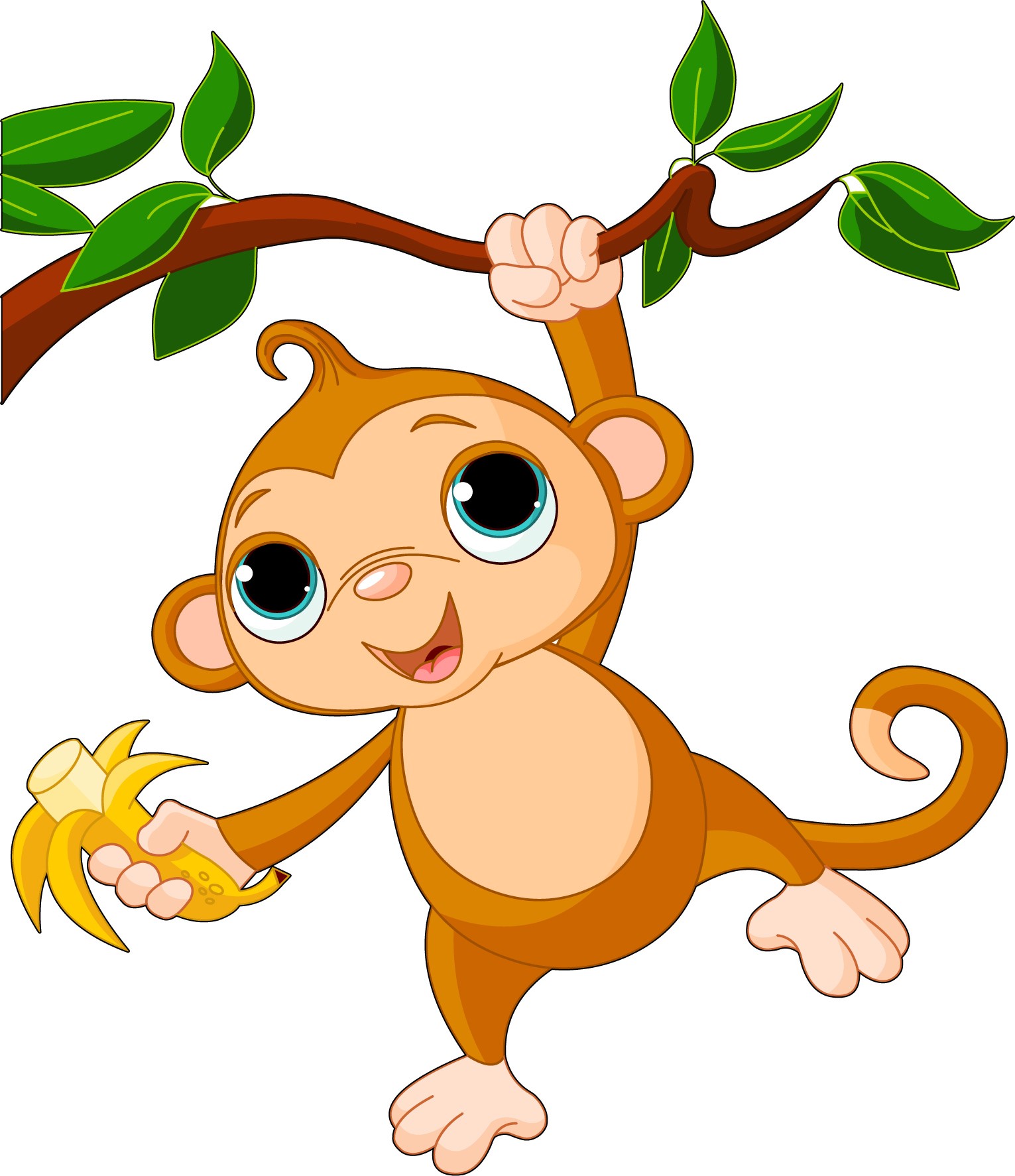 Sticker enfant singe géant