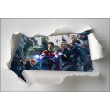 Stickers enfant papier déchiré Avengers réf 7620