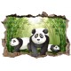 Stickers 3D trompe l'oeil Panda réf 23249