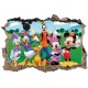 Stickers 3D trompe l'oeil Mickey et ses amis réf 23256