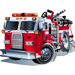 Sticker enfant Camion de Pompier 3548