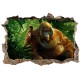 Stickers trompe l'oeil 3D Mowgli le livre de la jungle réf 23277