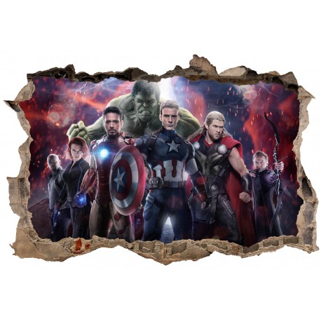 Stickers 3D Avengers réf 23312