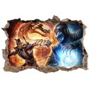 Stickers 3D Mortal Kombat réf 23830