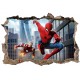 Stickers 3D Spider Man et Iron Man réf 52474