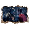 Stickers 3D Batman Superman réf 52488