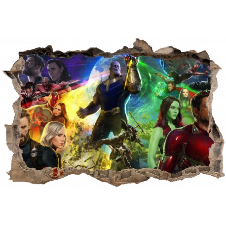 Stickers 3D Avengers Infinity réf 52496