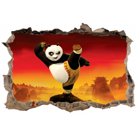 Stickers 3D Kung Fu Panda réf 52500
