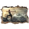 Stickers 3D Tomb Raider Lara Croft réf 52505