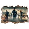 Stickers 3D Captain America ref 9516