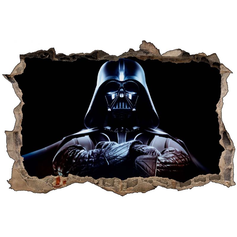 Stickers 3D Dark Vador Star Wars - Stickers Muraux Enfant