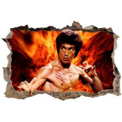 Stickers 3D Bruce Lee