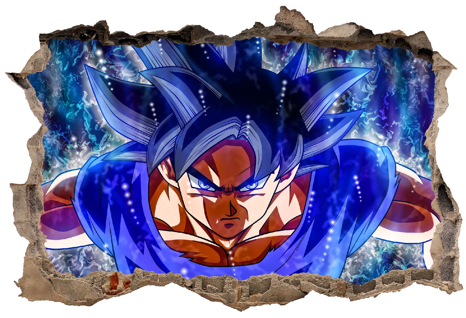 Planche Sticker Mural Dragon Ball Z Goku - Saiyan-Boutik