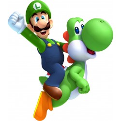 Sticker enfant Mario Luigi