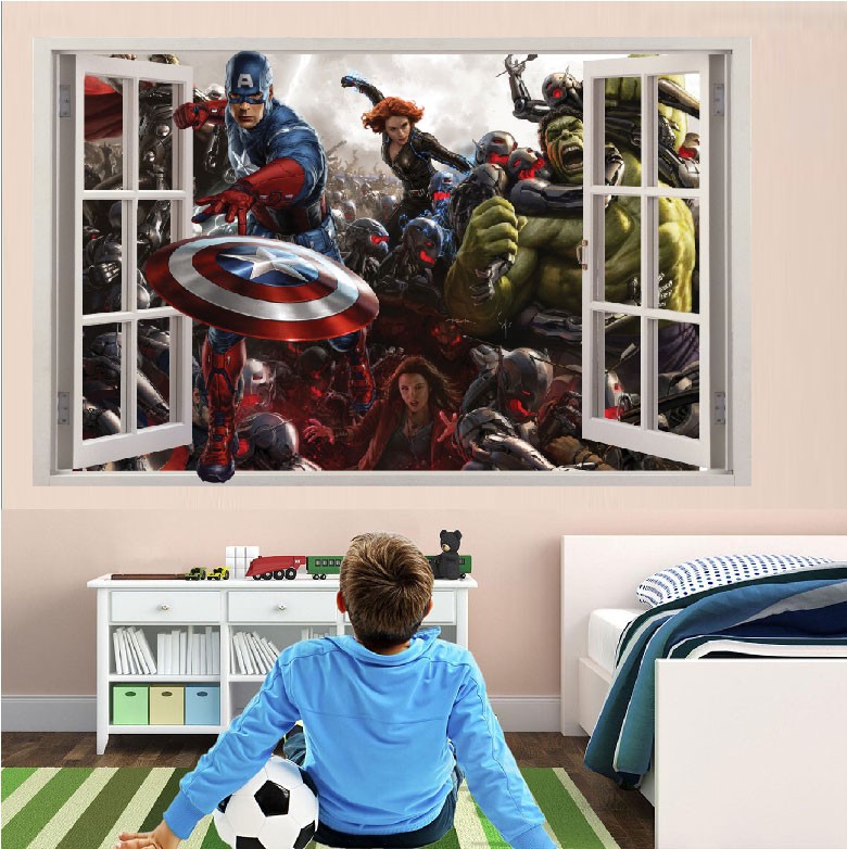 Stickers planche enfant super heros Avengers ref 8870 - Stickers Muraux  Enfant