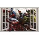 Stickers Avengers Captain America - Stickers muraux fenêtre Avengers