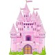 Sticker enfant Chateau princesse hauteur 30cm 