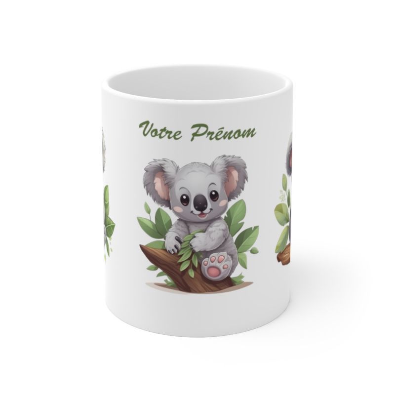 Mug personnalisé Koala avec prénom - Idée cadeau - Mug tasse pour Enfant et  Adulte - Stickers Muraux Enfant