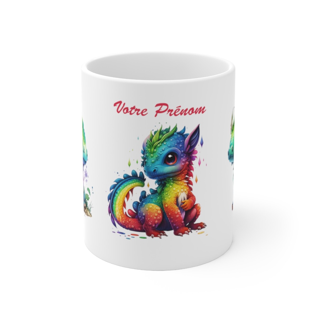 Mug personnalisé Dragons avec prénom - Idée cadeau - Mug tasse