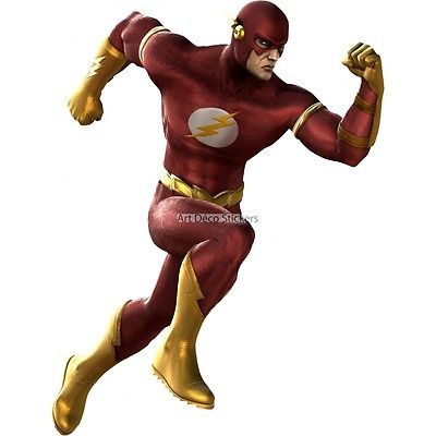 Adesivo Murale The Flash - Decalcomania In Vinile Justice League, Poster Parete Supereroi