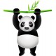 Sticker enfant Panda Bambou réf 830