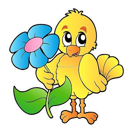 Sticker enfant Oiseau réf 919 (Dimensions de 10 cm à 130cm de hauteur)