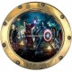 Sticker hublot enfant Avengers réf 9559