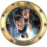 Sticker hublot enfant Super Héros 9535