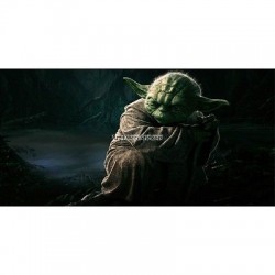 Stickers chambre d'enfant tête de lit Star Wars Yoda réf 8501