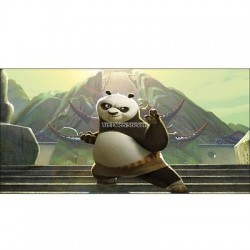 Stickers chambre d'enfant tête de lit Kung Fu Panda réf 8478