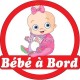 Sticker autocollant enfant Bébé à bord Bébé réf 3576