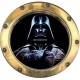 Sticker hublot enfant Star Wars Dark Vador 9565 