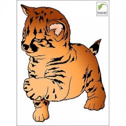 Sticker mural enfant bébé Léopard bébé léopard