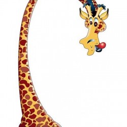 sticker Autocollant enfant Girafe E048