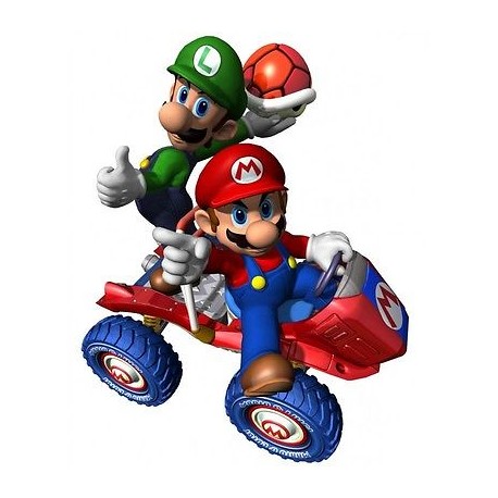 Sticker enfanf Mario en voiture 